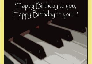 Birthday Cards with A Piano theme Quot Happy Birthday Piano Card Quot by Sarnia2 Redbubble