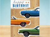 Birthday Cards with Cars On them Birthday Card Classic Cars Garlanna Greeting Cards