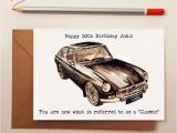 Birthday Cards with Cars On them Classic Car Birthday Card by Homemade House