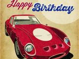 Birthday Cards with Cars On them with Age Comes Coolness Red Ferrari Birthday Card