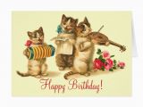 Birthday Cards with Cats Singing Birthday Vintage Funny Cats Singing Happy Birthday Card