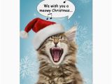 Birthday Cards with Cats Singing Singing Cat Christmas Card Zazzle Com