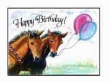 Birthday Cards with Horses Happy Birthday Horse Card