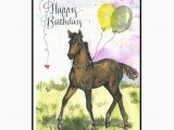 Birthday Cards with Horses Horse Birthday Card In Watercolor Horse Lover Birthday Card