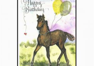 Birthday Cards with Horses Horse Birthday Card In Watercolor Horse Lover Birthday Card