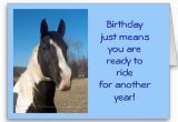 Birthday Cards with Horses On them Free Horse E Birthday Cards Horse Birthday Card