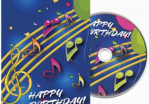 Birthday Cards with Name and Music Music Notes Birthday Greeting Card with Matching Cd China