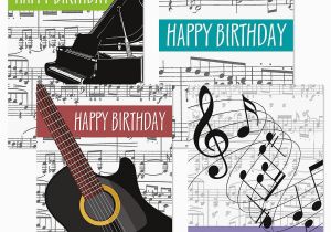 Birthday Cards with Name and Music Music theme Birthday Cards Colorful Images