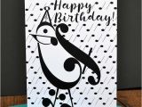 Birthday Cards with Name and Music Party Bird Music Note Birthday Card Music Note Gifts and