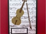 Birthday Cards with Name and Music Raggedy Creek Creations Violin Birthday Card