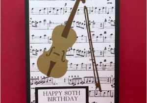 Birthday Cards with Name and Music Raggedy Creek Creations Violin Birthday Card