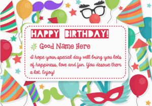 Birthday Cards with Name and Photo Upload Free Write Your Name On Birthday Cake Image for Whatsapp Send