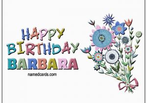 Birthday Cards with Name for Facebook Happy Birthday Barbara Card for Facebook