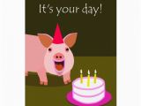 Birthday Cards with Pigs Pig Birthday Card Zazzle