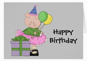 Birthday Cards with Pigs Pig Gifts Gift Ideas Zazzle Uk