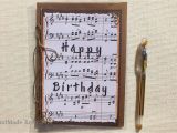 Birthday Cards with songs Happy Birthday Greeting Card Sheet Music Birthday Card