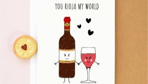 Birthday Cards with Wine Wine Valentine 39 S Card Birthday Card Wine Rioja