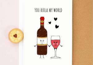 Birthday Cards with Wine Wine Valentine 39 S Card Birthday Card Wine Rioja