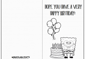 Birthday Cards You Can Print Out 7 Best Images Of Printable Folding Birthday Cards for Kids