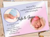 Birthday Christening Joint Invitations 10 Personalised Girls Boys Twins Joint Christening