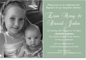 Birthday Christening Joint Invitations Cu586 Joint Christening Teal Twins Joint Birthday