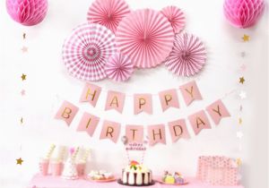 Birthday Decoration Items Online Aliexpress Com Buy Sunbeauty A Set Pink theme Happy