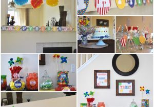 Birthday Decoration Items Online Elijah S First Birthday A Colorful Celebration