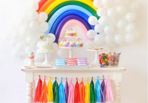 Birthday Decoration Items Online Over the Rainbow Birthday Party for Kids Blogger