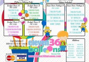 Birthday Decoration Packages Party Decoration Packages Eleven36 Party events Cebu