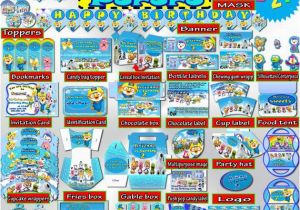Birthday Decoration Packages Pororo Birthday Party Decorations Editable Package Printable