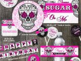 Birthday Decoration Packages Sugar Skull Birthday Party Decoration Package Cake toppers