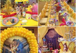 Birthday Decoration Stores Beauty and the Beast themed Birthday Party Ideas Tashie