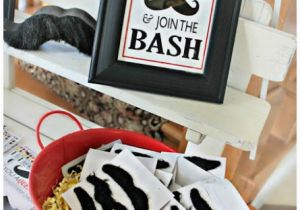 Birthday Decorations for Mens 30th Mustache Party Ideas