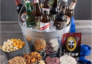 Birthday Delivery Ideas for Him Near Me Alcohol Gift Basket with Beer by Gourmetgiftbaskets Com