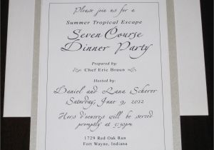 Birthday Dinner Invite Wording Birthday Dinner Party Invitation Wording Cimvitation