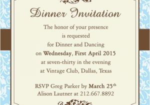 Birthday Dinner Invite Wording Fab Dinner Party Invitation Wording Examples You Can Use