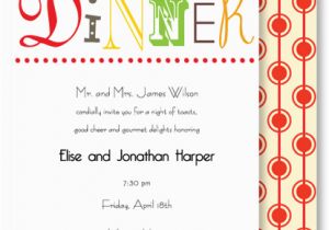 Birthday Dinner Invite Wording Informal Dinner Party Invitation Wording Cimvitation