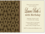 Birthday Dinner Invite Wording the Sweet Peach Paperie Damask Dinner Party Invitations