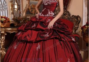 Birthday Dresses 16th Burgundy Puffy Skirt Quinceanera Dress for 16th Birthday Party