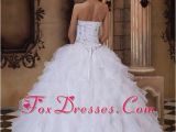 Birthday Dresses 16th Designer Quinceanera Dress White organza Beading Ruffles