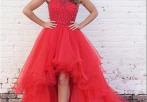 Birthday Dresses for Adults High Low Prom Dress Graduation Party Dresses formal