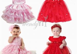 Birthday Dresses for Infants toddler Girl Party Birthday Outfit Baby Party Flower Xmas