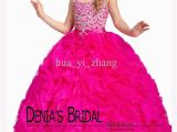 Birthday Dresses for Ladies 2013 Glitz Hot Fuchsia Little Girls Ball Gown Pageant