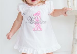 Birthday Dresses for toddler Girls Baby Girl First Birthday Dress Pink Damask 1