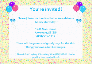 Birthday Email Invitation Party Invitations Very Best Email Party Invitations