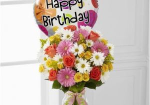 Birthday Flowers and Balloons Delivered Birthday Cheer Bouquet Kremp Com