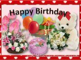 Birthday Flowers and Balloons Images Beautiful Birthday Card with Flowers Balloons Gifts and