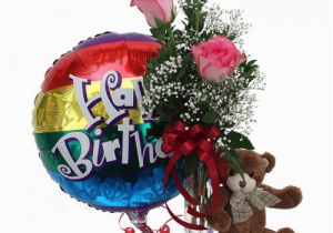 Birthday Flowers and Balloons Images Birthday Combo Flowers Balloon Teddy