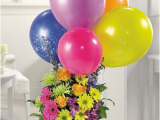 Birthday Flowers and Balloons Images Birthday Flowers Ideas with Colorful Balloons Png 1 Comment