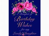 Birthday Flowers for Daughter Daughter Birthday Bouquet Of Flowers and Wishes Card Zazzle